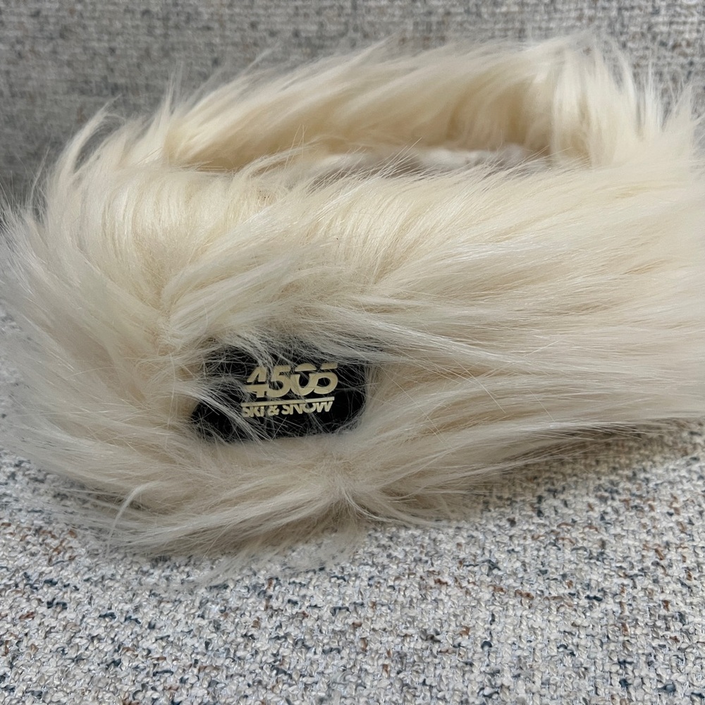ASOS Cream Faux Fur Headband/ Hair accessory